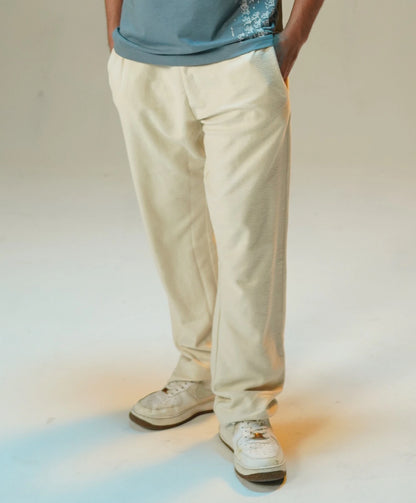 The Relaxed Cream Trouser