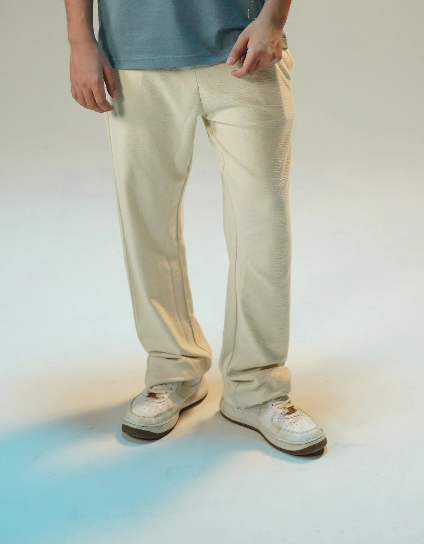 The Relaxed Cream Trouser
